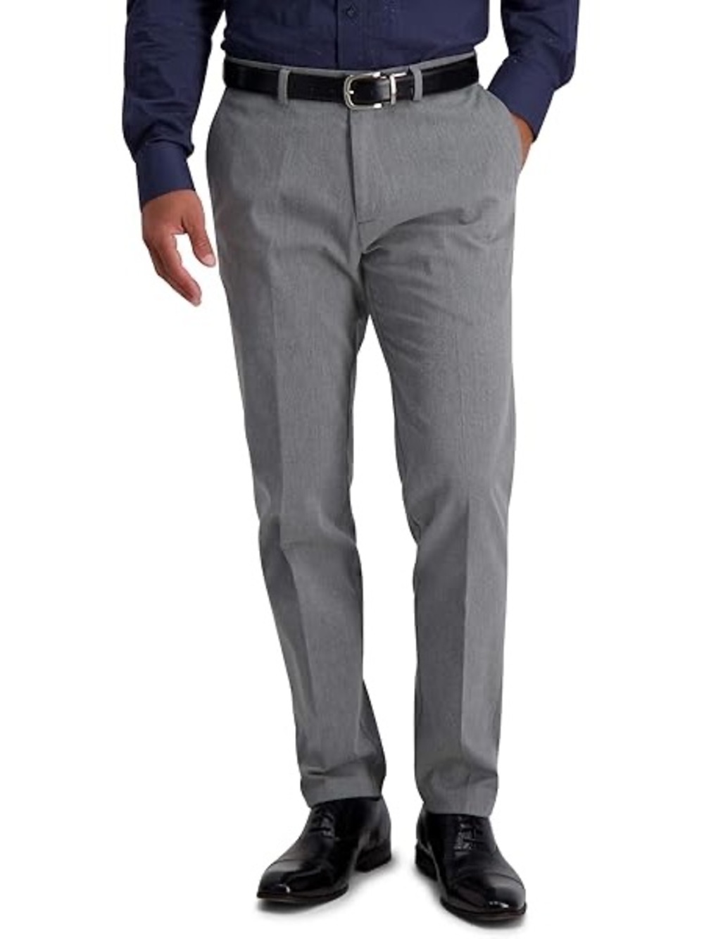 Louis Raphael Men's Gray Dress Pants - Tailored Front Crease